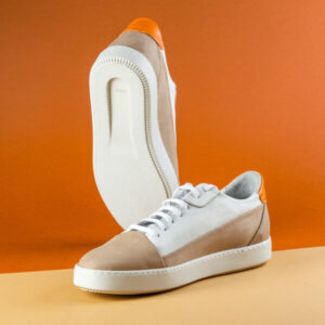 Premium Beige & White Casual Sneakers for Men